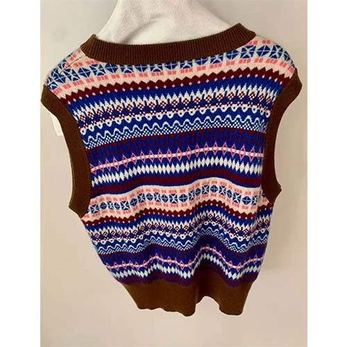 Knitted Wool Vest Womens factory