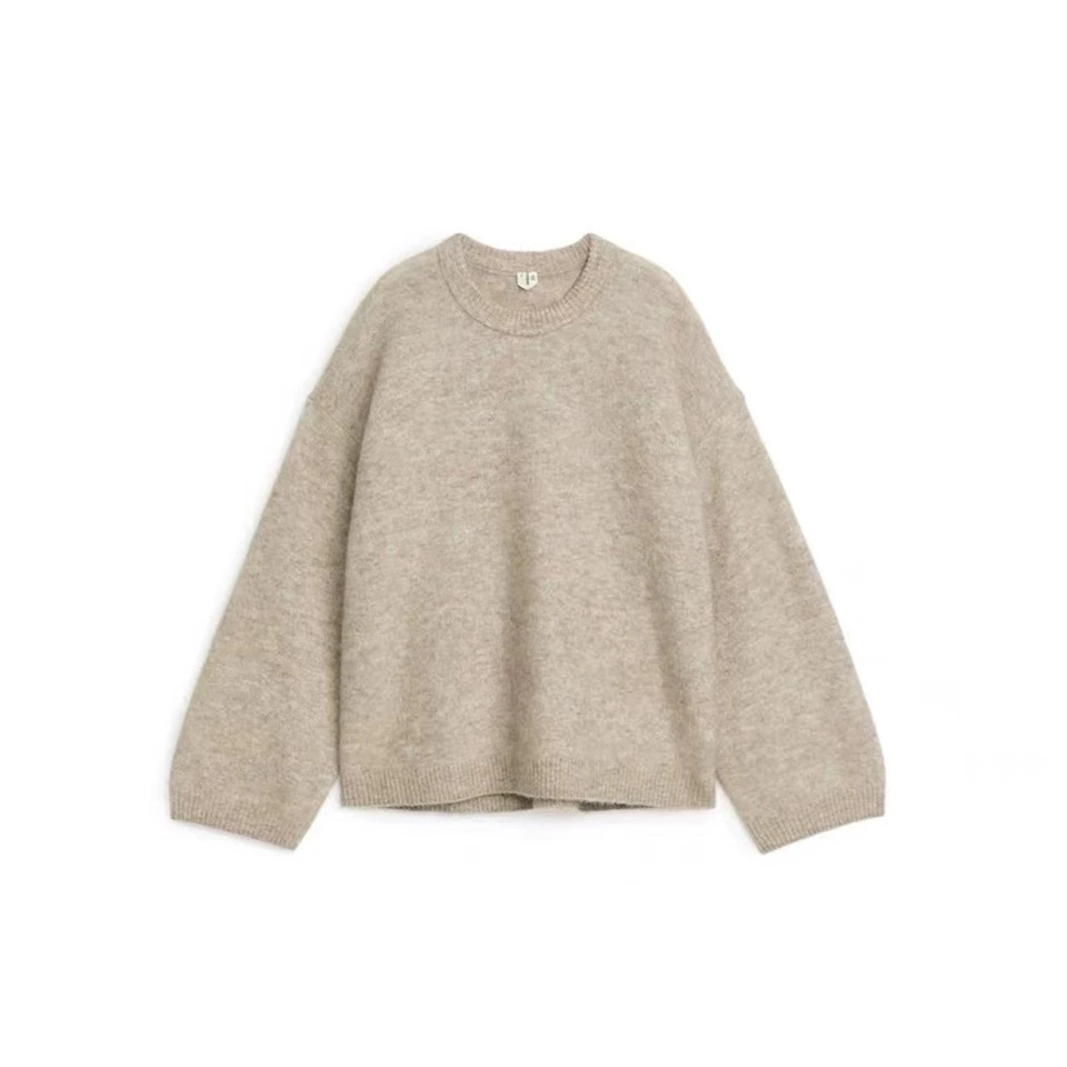 Dearthóir na mBan Geansaí Cniotáilte Turtleneck Striped