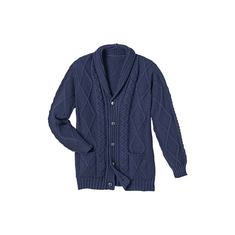 Olann Mens Cardigan le pócaí