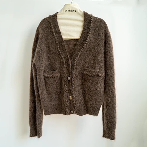 V Neck Fluffy Knit Sweater V Neck Fluffy Knit Sweater